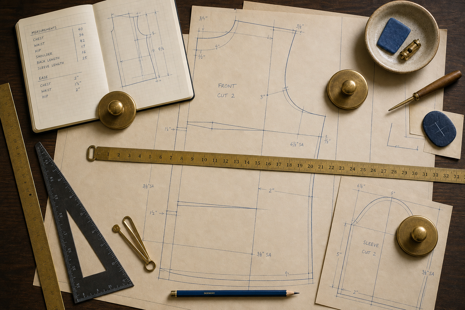 FAVLORA MARKS LTD precision measurement and pattern adjustment process workspace